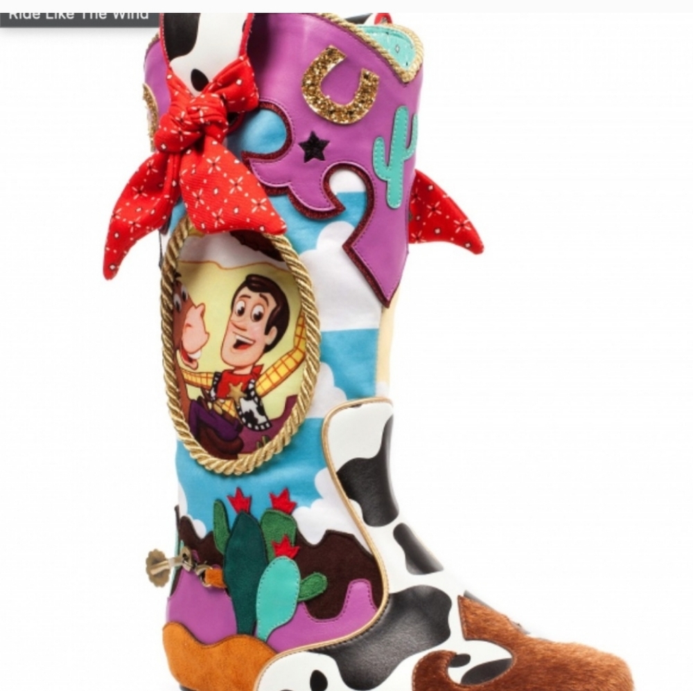 Disney Irregular Choice Toy Story Woody & Bullseye Limited Edition Boots - Picture 7 of 8
